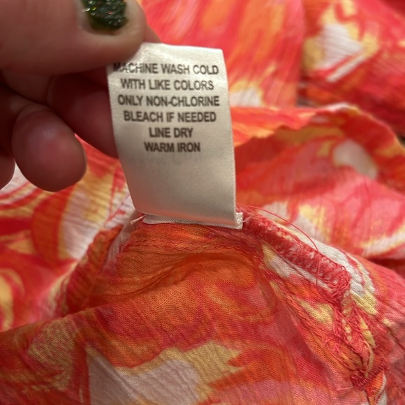 EUC! Appleseed’s Blouse. Flower Print. SZ XL - Picture 6 of 9